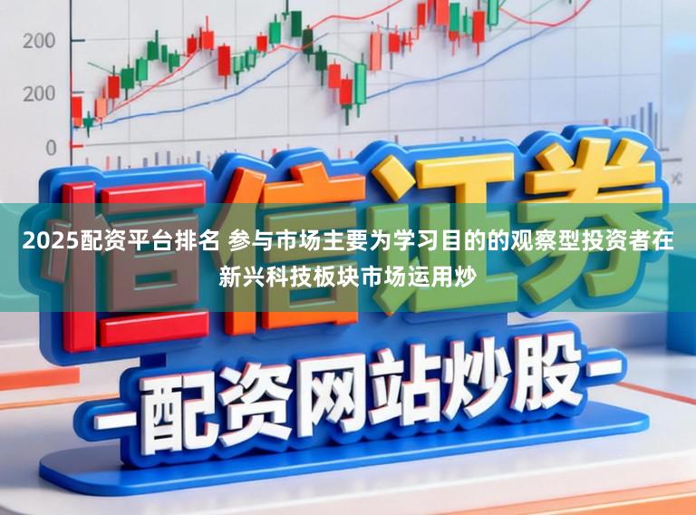 2025配资平台排名 参与市场主要为学习目的的观察型投资者在新兴科技板块市场运用炒