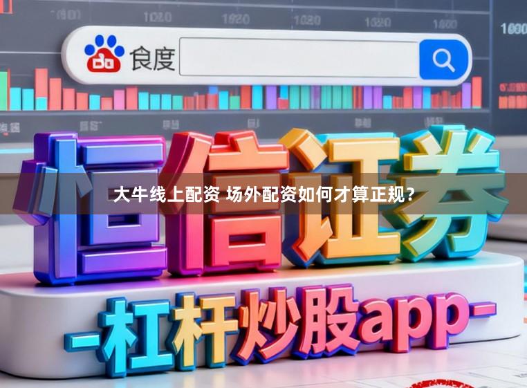 大牛线上配资 场外配资如何才算正规?